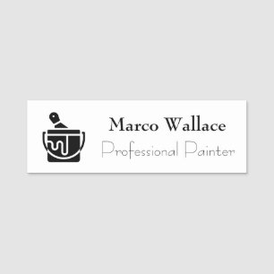 Professional Painter Logo Contractor Name Tag