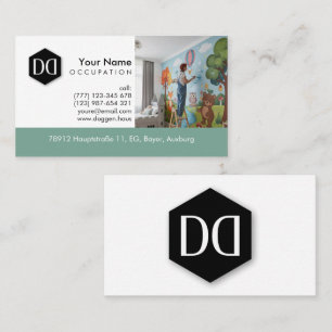 Professional Painter Photo Wall Mural  Business Card