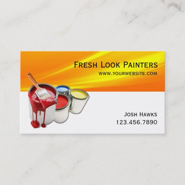 Professional Painting Company Business Card (Front)
