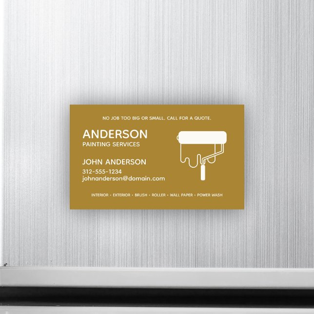 Professional Painting. Magnetic Business Card (Creator Uploaded)
