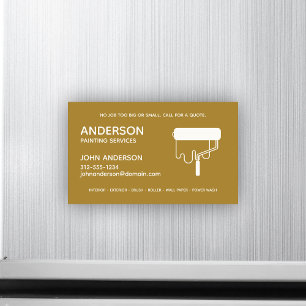 Professional Painting. Magnetic Business Card