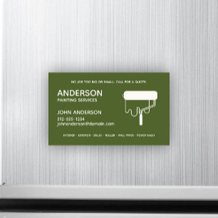Professional Painting. Magnetic Business Card