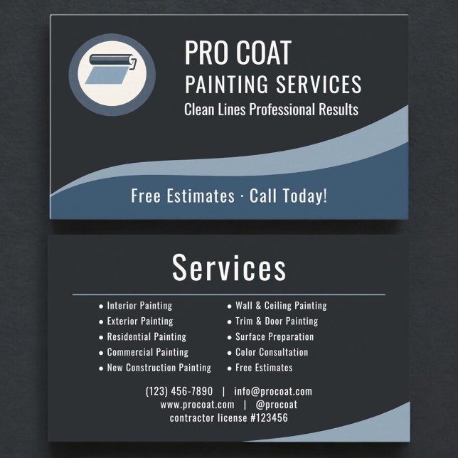 Professional Painting Painter Company Business Card (Creator Uploaded)