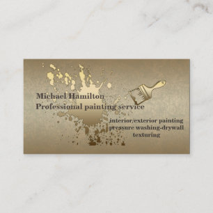 Professional painting service business card