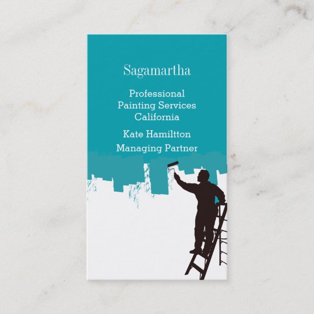 Professional Painting Service Business Card (Front)