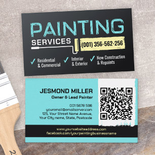 Professional Painting Services - House Painter Business Card