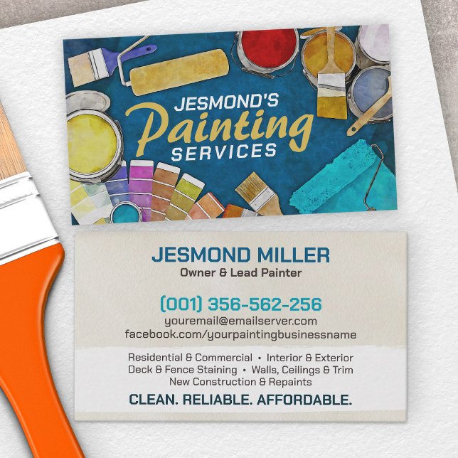 Professional Painting Services - House Painter Business Card (Creator Uploaded)