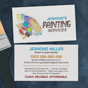 Professional Painting Services - House Painter Business Card