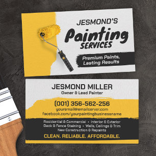 Professional Painting Services - House Painter Business Card