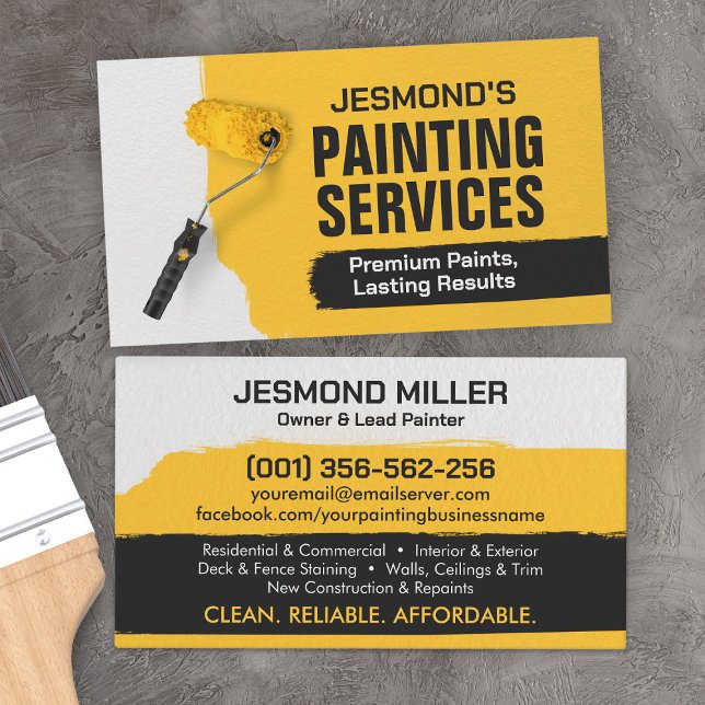 Professional Painting Services - House Painter Business Card (Creator Uploaded)