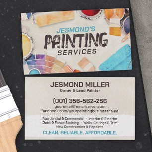 Professional Painting Services - House Painter Business Card