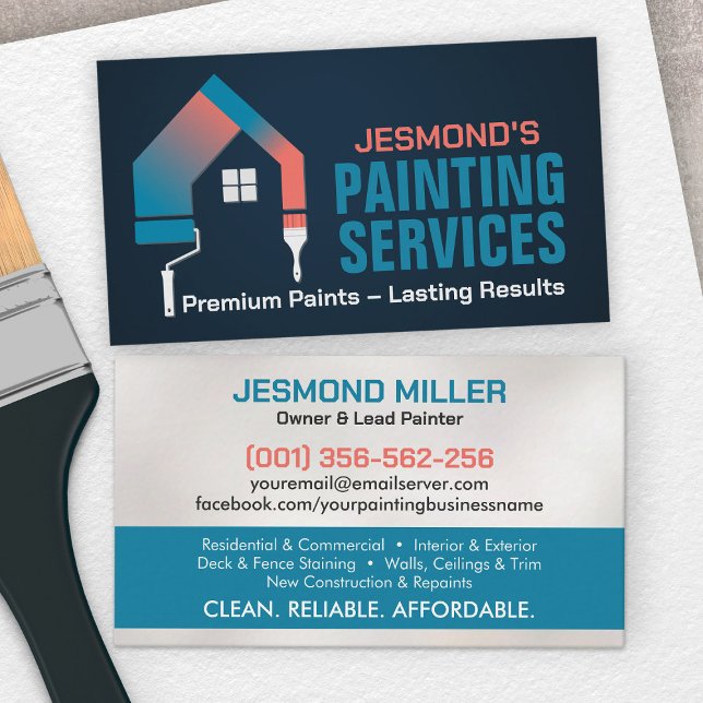 Professional Painting Services - House Painter Business Card (Creator Uploaded)