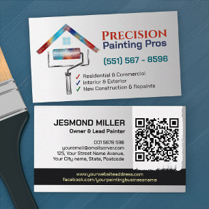 Professional Painting Services - House Painter Business Card