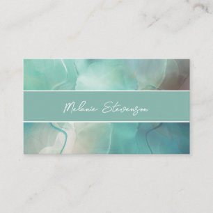 Professional Pastel-Toned Marble Business Card