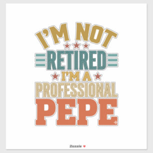 Professional Pepe Retirement Vintage Typography Sh
