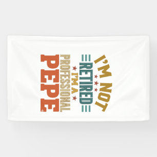 Professional Pepe Retirement Vintage Typography Sh Banner
