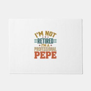 Professional Pepe Retirement Vintage Typography Sh Doormat
