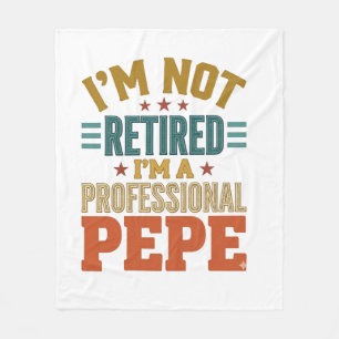 Professional Pepe Retirement Vintage Typography Sh Fleece Blanket