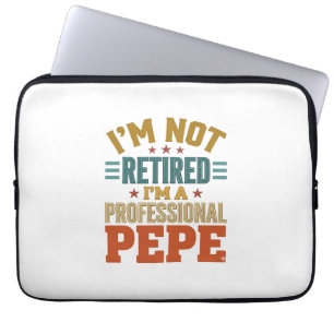 Professional Pepe Retirement Vintage Typography Sh Laptop Sleeve