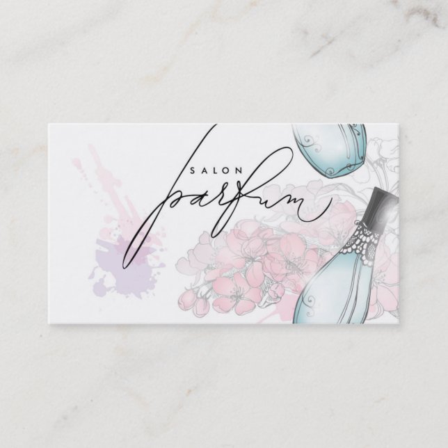 Professional Perfume Salon Beauty Fragrance Card (Front)