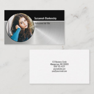 Professional Personal Security Custom Oval Photo Business Card