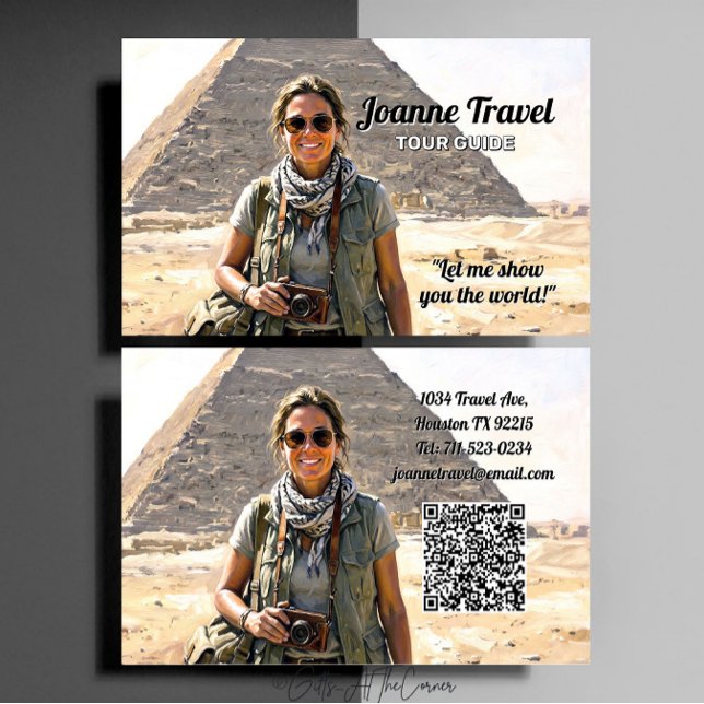 Professional Personal Tour Guide Business Card (Creator Uploaded)