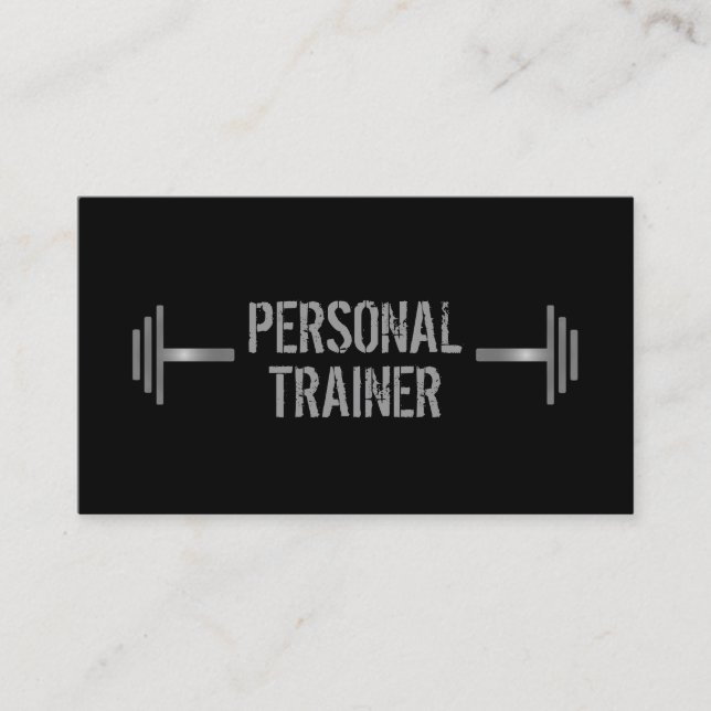 Professional Personal Trainer Business Card (Front)