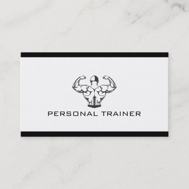 Professional Personal Trainer Business Card (Front)