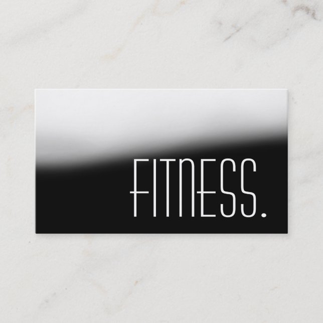 Professional Personal Trainer Grey Business Card (Front)