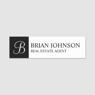 Professional Personalised Monogram and Name Tag