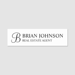 Professional Personalised Monogram and Name Tag