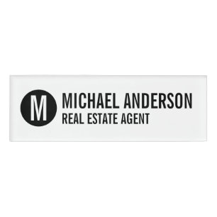 Professional Personalised Monogram and Name Tag