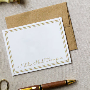 Professional Personalised Monogram Name Gold Card