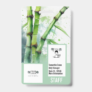 Professional Personalized security photo card  ID Badge