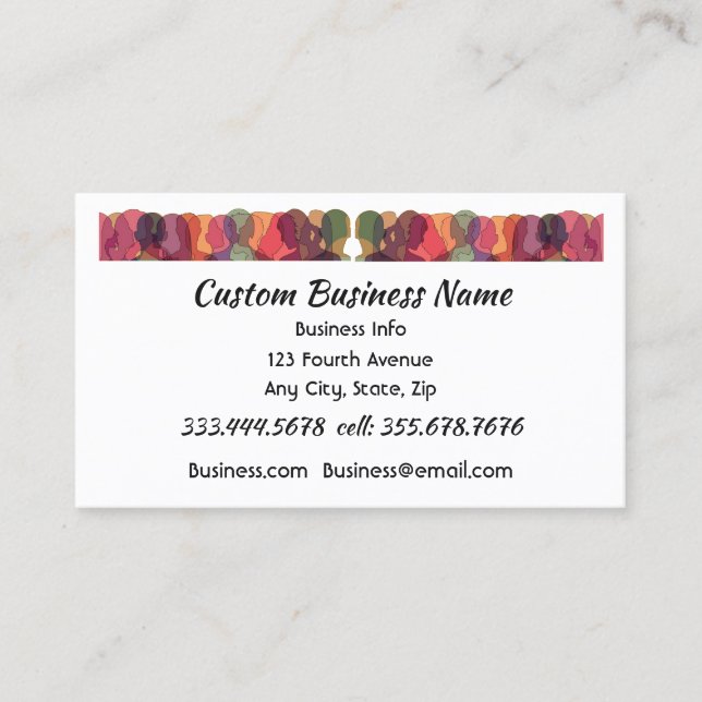 Professional Personnel Mgr, HR Mgr,  Business Card (Front)