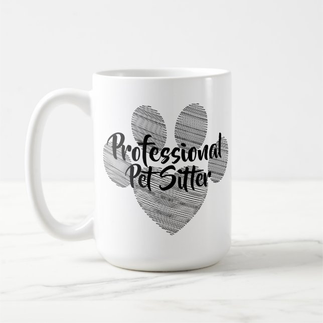 Professional Pet Sitter Coffee Mug (Left)