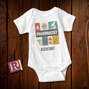 Professional Pharmacist Iconic Designed Baby Bodysuit