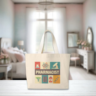 Professional Pharmacist Iconic Designed Large Tote Bag