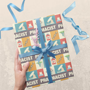 Professional Pharmacist Iconic Designed Wrapping Paper
