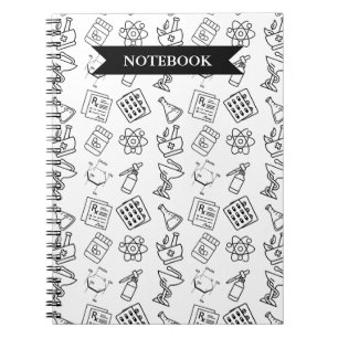 Professional Pharmacy Icon Pattern Notebook