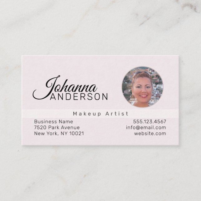 Professional (PHOTO INSERT) UNISEX - Business Card (Front)
