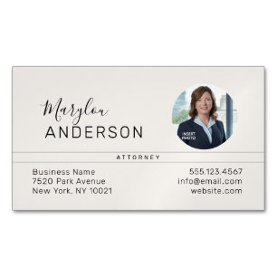 Professional (Photo Insert) UNISEX - Magnetic Business Card