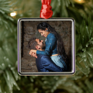 Professional Photo Premium Square Metal Ornament
