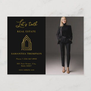 Professional Photo Real Estate Lets Talk Postcard