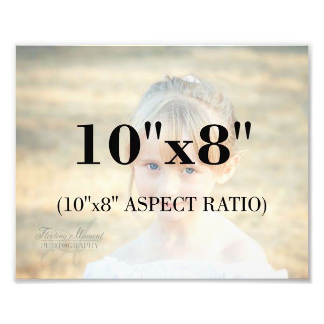 Professional Photo Template 10 x 8 Aspect Ratio Print (Front)
