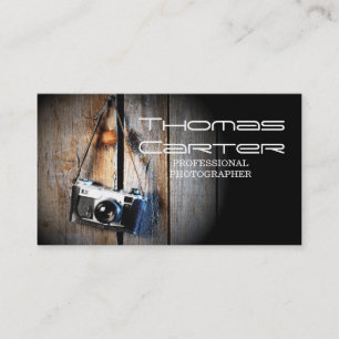 Professional Photographer Camera Photo Card