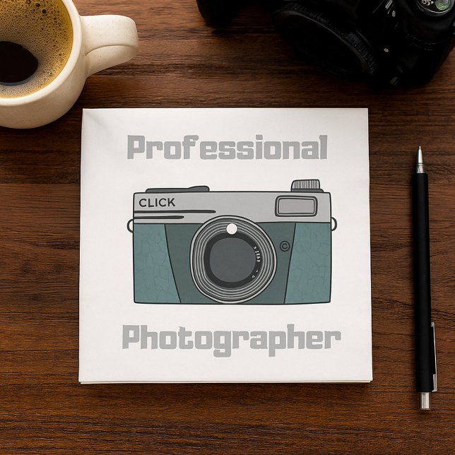 Professional Photographer Camera Photo Napkins (Creator Uploaded)