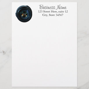 Professional Photographer Lens Letterhead Design