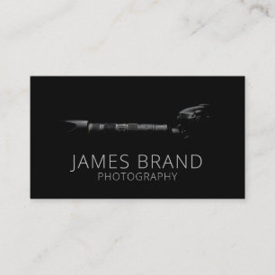 Professional Photographer Photography Camera Black Business Card