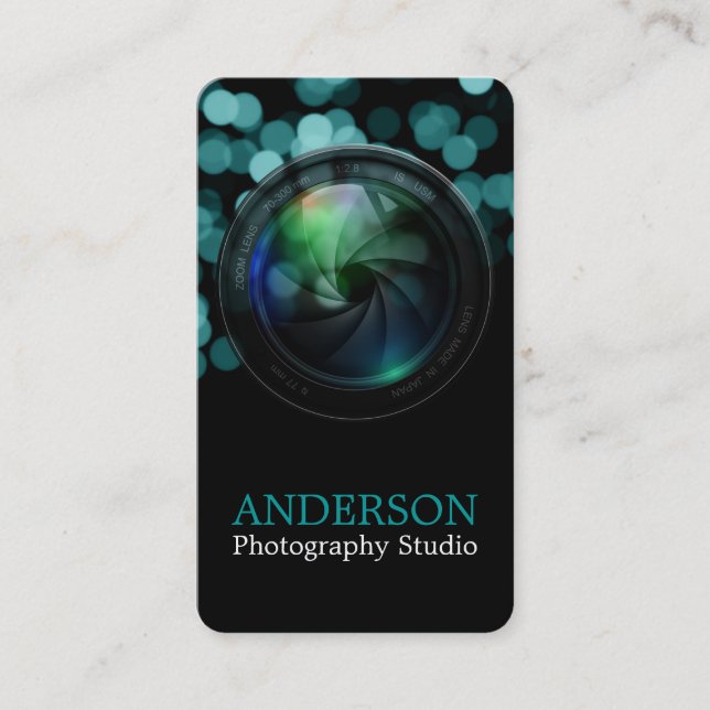 Professional Photographer Vertical Business Card 7 (Front)